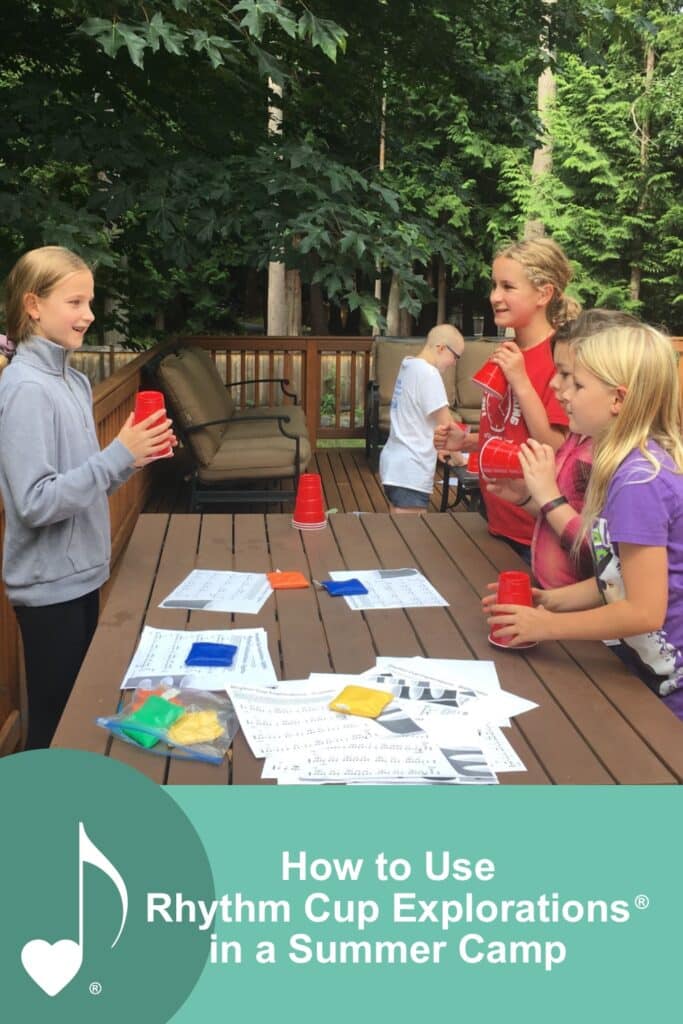 How to Use Rhythm Cup Explorations in Summer Camp | ComposeCreate.com