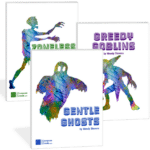 Creepy Creatures 1 Bundle - includes Gentle Ghosts, Greedy Goblins, and Zoneless Zombies. All are elementary level piano solos by Wendy Stevens | ComposeCreate.com