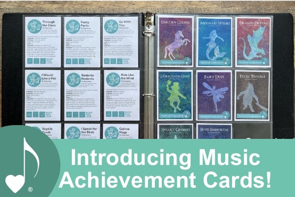 Music Achievement Cards