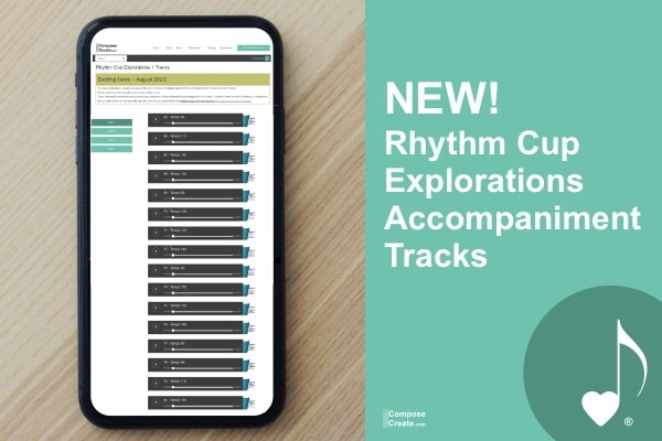 NEW! Rhythm Cup Explorations® Accompaniment Tracks