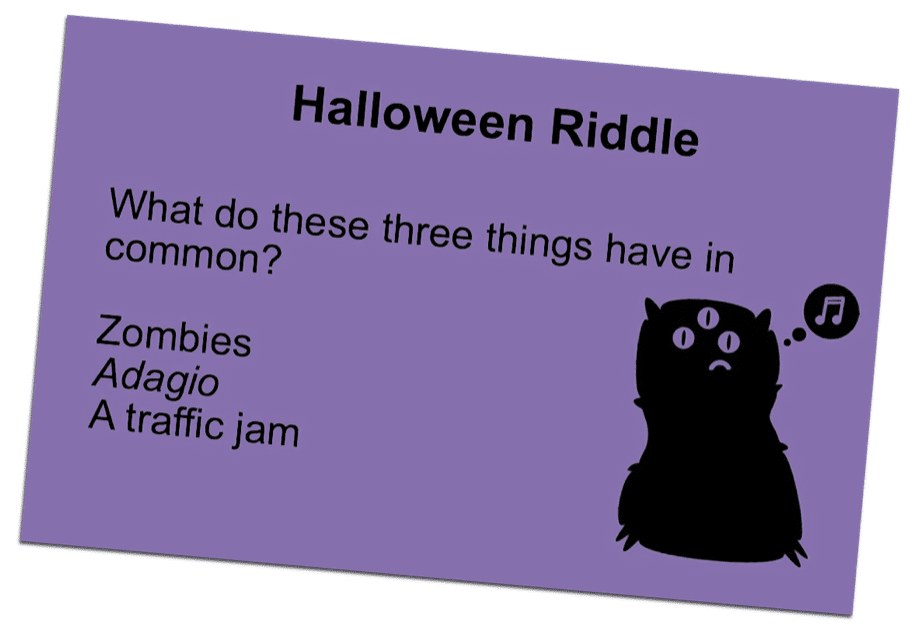 Halloween Riddle from Spooky Sox | ComposeCreate.com