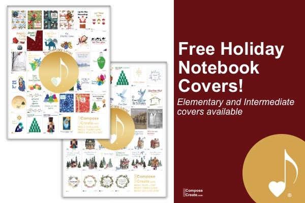 Free Christmas and Holiday Notebook Covers | ComposeCreate.com