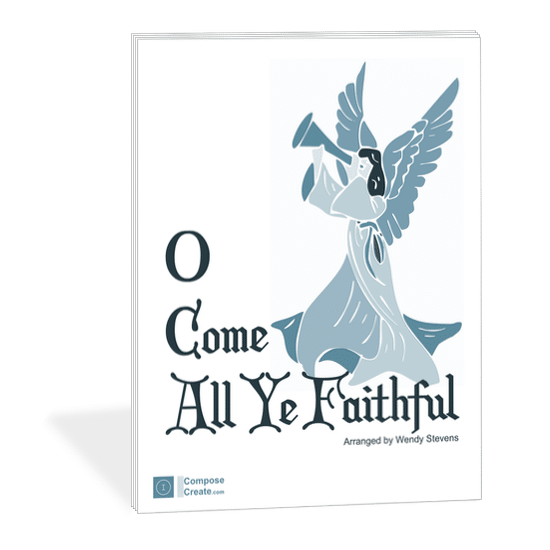 O Come All Ye Faithful piano solo arranged by Wendy Stevens