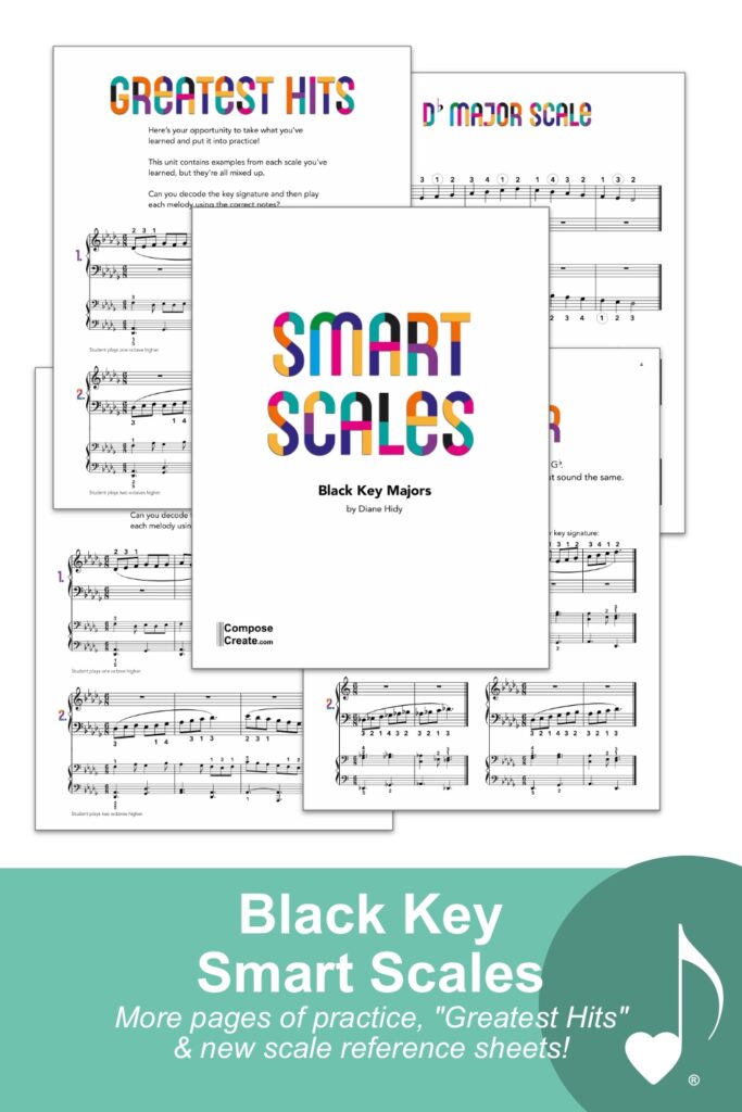 Black Key Smart Scales | New Smart Scales from Diane Hidy | ComposeCreate.com