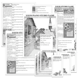 Holiday Newspaper Recital Template Editable | ComposeCreate.com