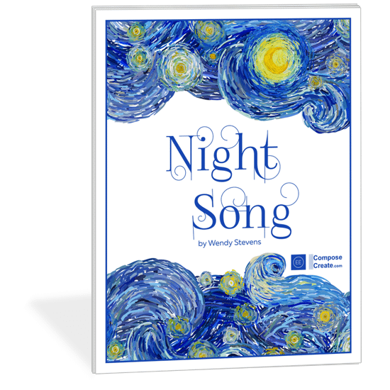 Night Song - early elementary piano solo