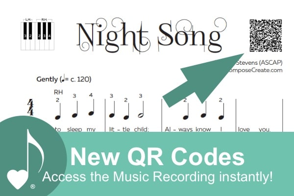 New QR Codes Access the music recording instantly! | ComposeCreate.com