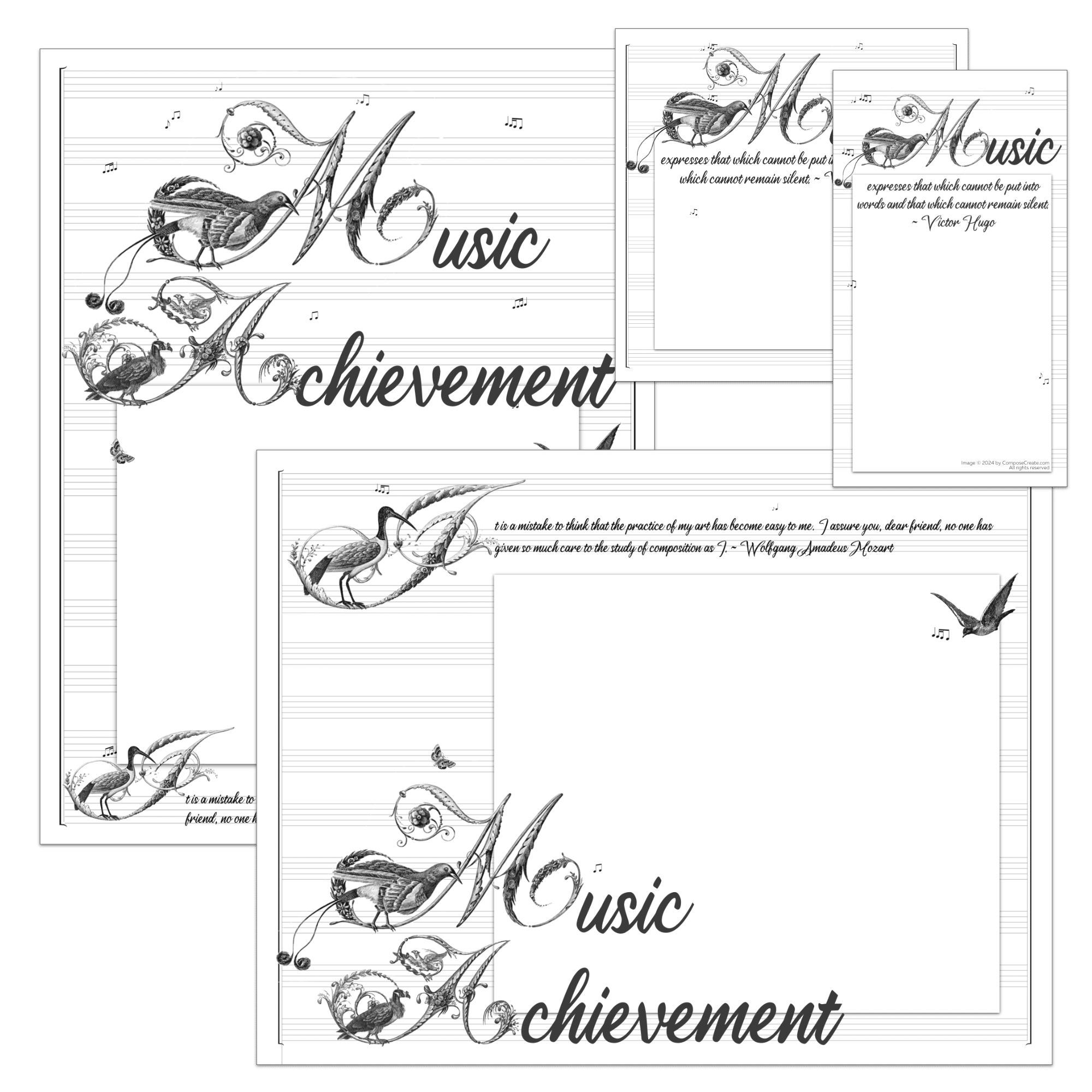 Inspiring Quotes Certificates - All Text Is Completely Editable