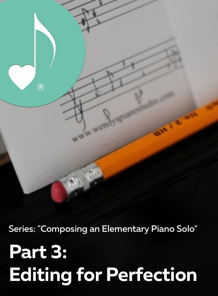 The Editing Process of an Elementary Piano Solo