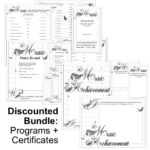 Inspiring Quotes editable recital program discounted bundle | ComposeCreate.com