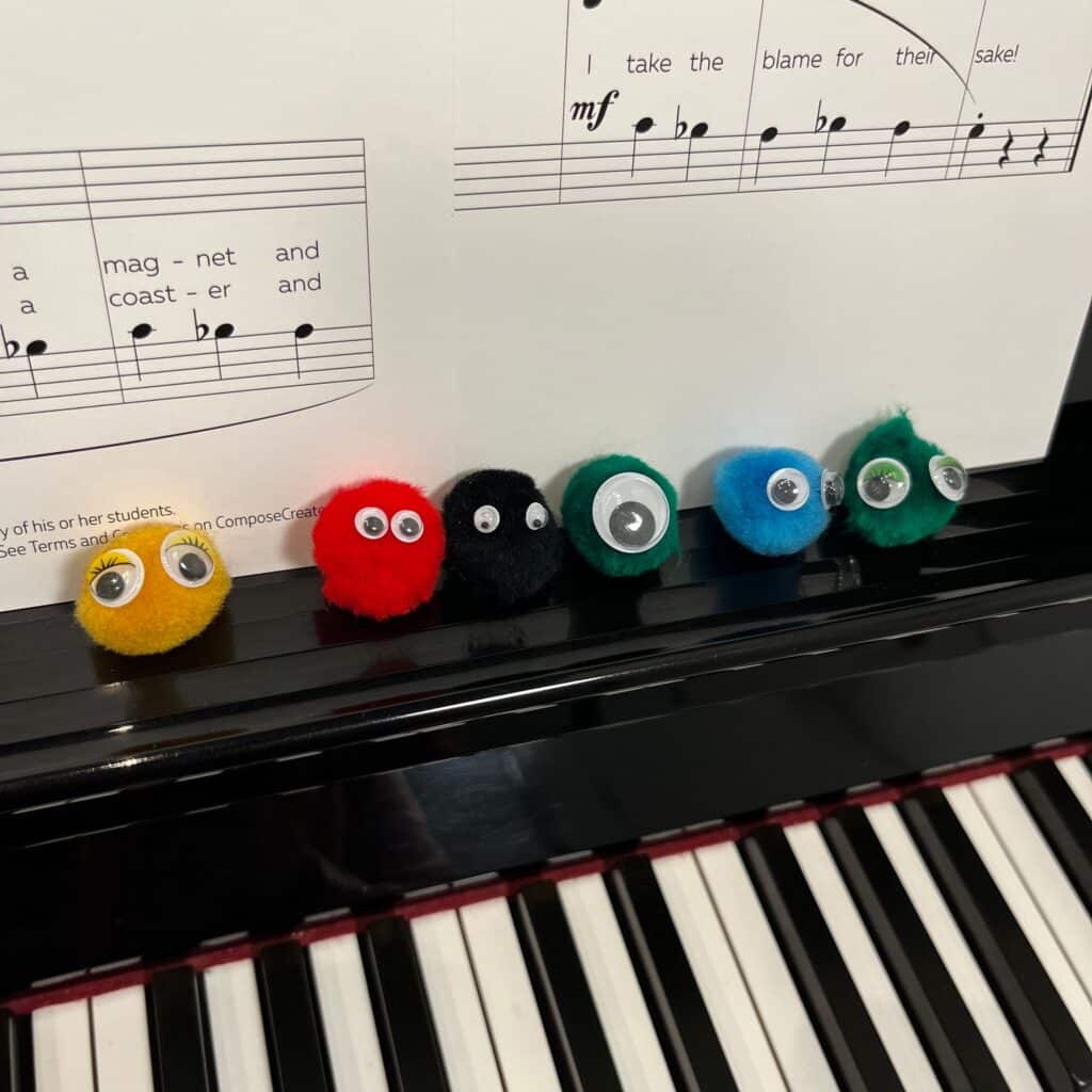 Little Fuzzies all lined up for practice! | ComposeCreate.com