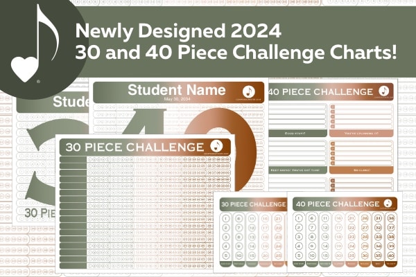 Newly Designed Challenge Charts for the 30 and 40 Piece Challenge! | ComposeCreate.com