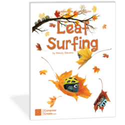 Leaf Surfing | A Little Fuzzies piano piece by Wendy Stevens | ComposeCreate.com | Also included in the Autumn Music Bundle 2024