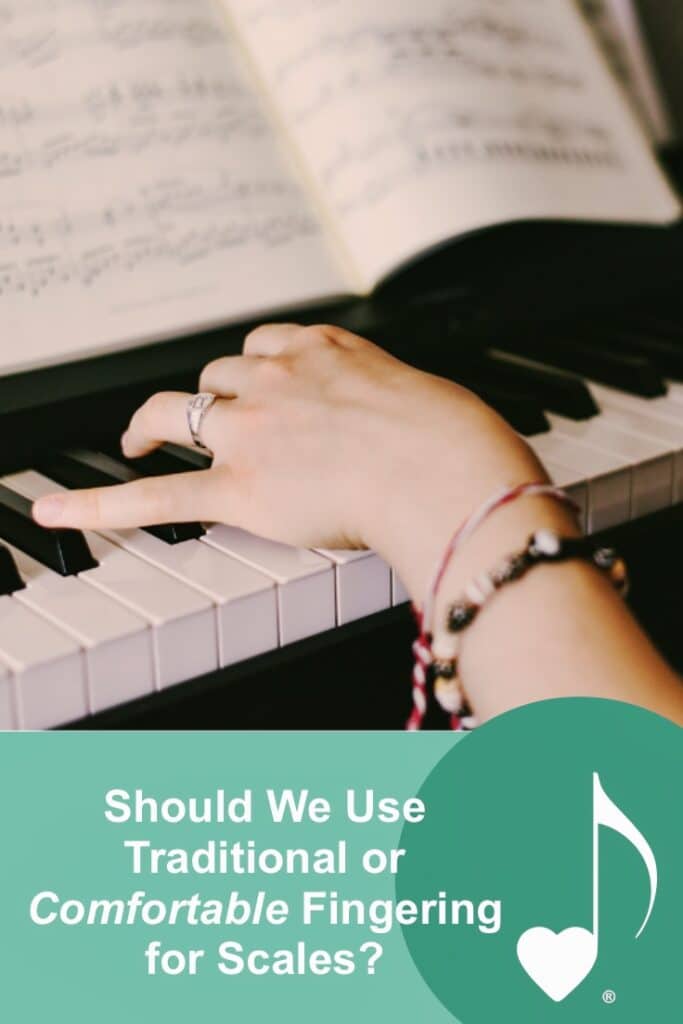Author Diane Hidy addresses the question, "Should we use traditional or comfortable piano fingering for scales?" | on the ComposeCreate.com blog