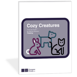 Cozy Creatures Short Sheets™ Tune Up Tunes™ by Wendy Stevens - Three Short pieces that help piano students develop the skill of pedaling | Included in the January 2025 Bundle from ComposeCreate.com