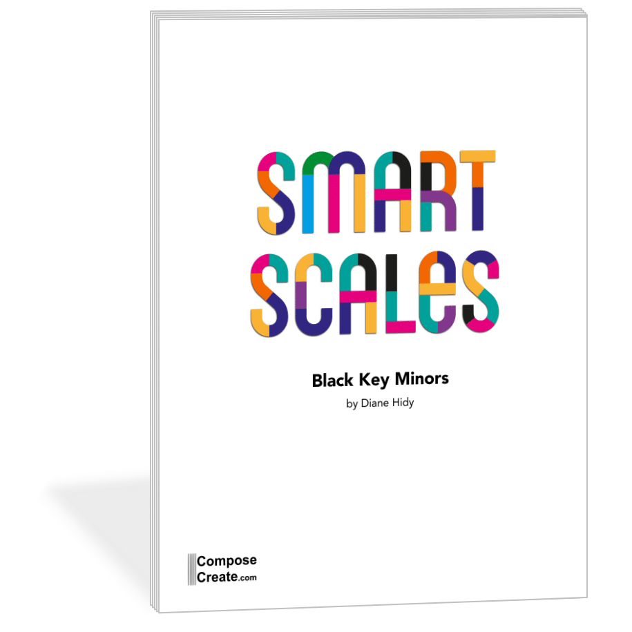 Smart Scales Black Key Minors by Diane Hidy | Available on ComposeCreate.com