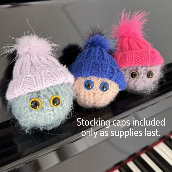 Little Fuzzy Practice Pals with hats