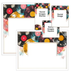 Vintage Vinyl certificates, vintage vinyl music certificates | ComposeCreate.com
