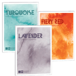 Color Music Bundle 3 - includes piano music for Lavender, Turquoise, and Fiery Red by Wendy Stevens ComposeCreate.com