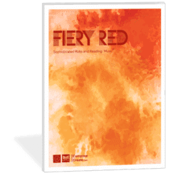 Fiery Red by Wendy Stevens - a late elementary Rote and Reading piano solo about color | ComposeCreate.com | Included in August 2025 Bundle