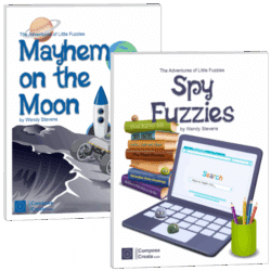 Mayhem on the Moon and Spy Fuzzies bundle of piano music by Wendy Stevens | ComposeCreate.com