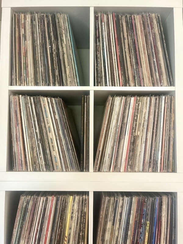 Nancy's vinyl collection for vintage vinyl recital template | COmposeCreate.com