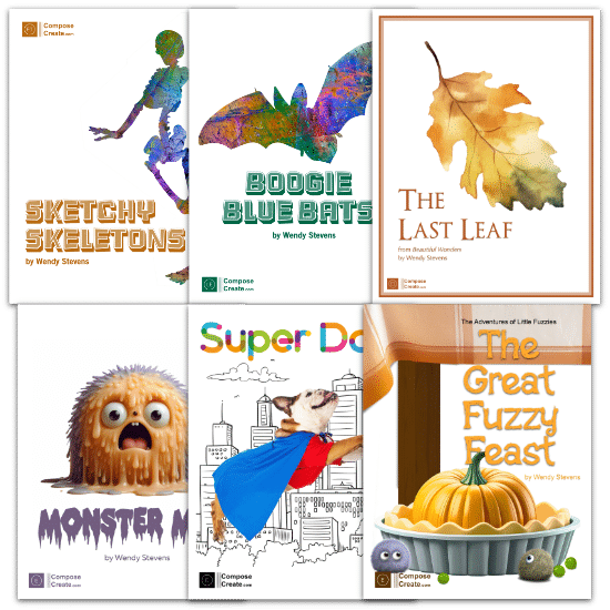 Autumn Music Bundle 2025 - Halloween and autumn piano music by Wendy Stevens published by ComposeCreate.com