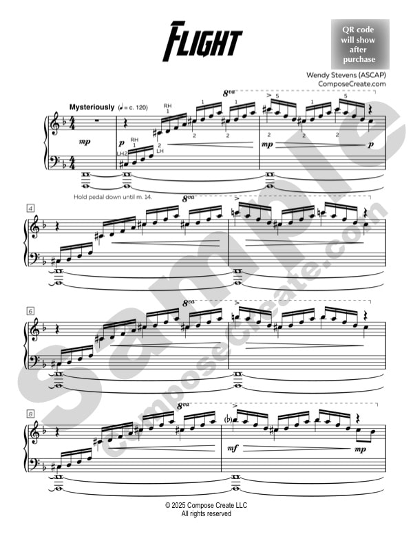 Flight Sample Page 1 | ComposeCreate.com