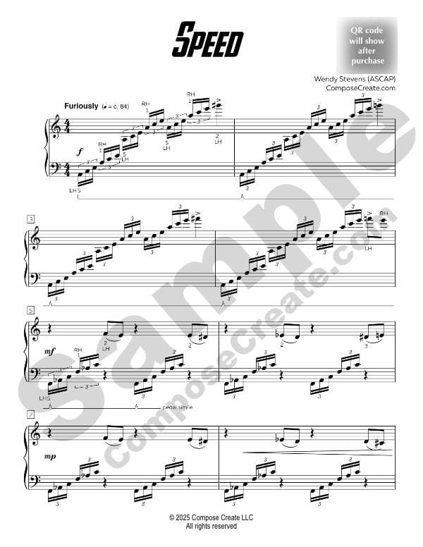 Speed Sample Page 1 |ComposeCreate.com