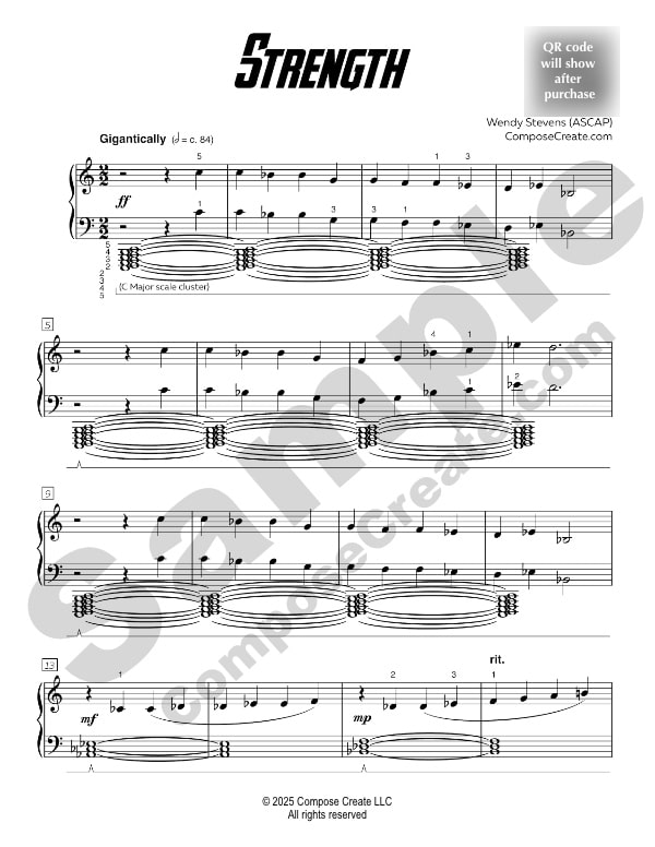 Strength Sample Page 1 | ComposeCreate.com
