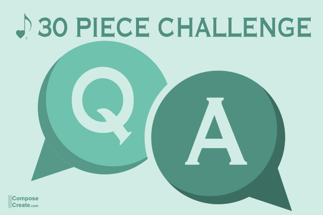 Find answers to your most common questions about the 30 and 40 Piece Challenge here at ComposeCreate.com!