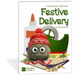 Festive Delivery by Wendy Stevens part of the Adventures of Little Fuzzies Series ComposeCreate.com