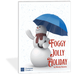 Foggy Jolly Holiday by Wendy Stevens is an early elementary holiday solo for piano students with teacher duet.