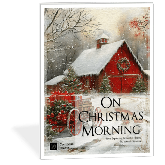 On Christmas Morning by Wendy Stevens | Part of the Beautiful Places collection of elementary piano music | Composecreate.com
