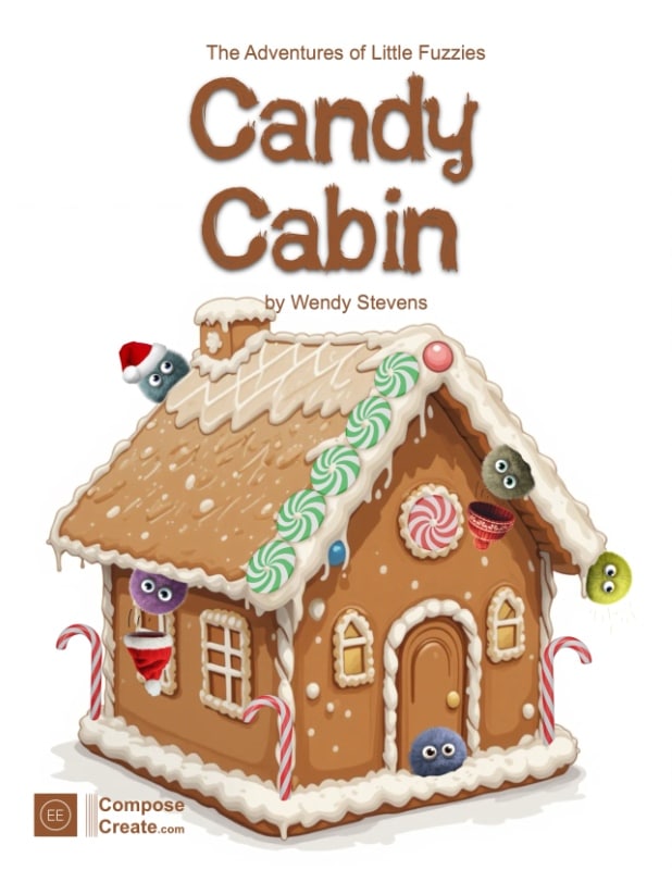 Candy Cabin Little Fuzzies piano music by Wendy Stevens | Piano Music Kids Love® | ComposeCreate.com