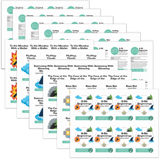 8 Bit Beginnings
 Music Achievement Cards from ComposeCreate.com | January 2026 New Music Releases