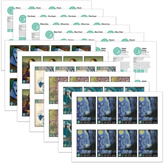 Art and Music Music Achievement Cards from ComposeCreate.com