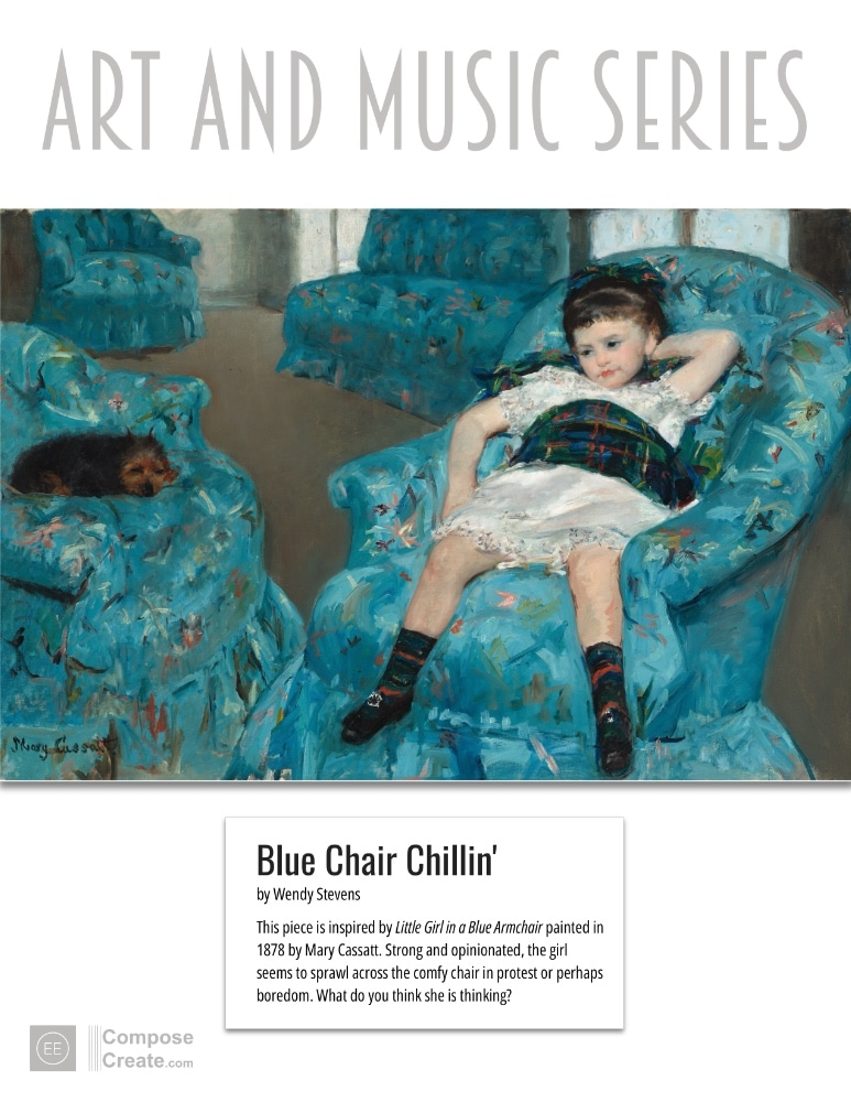 Blue Chair Chillin' by Wendy Stevens