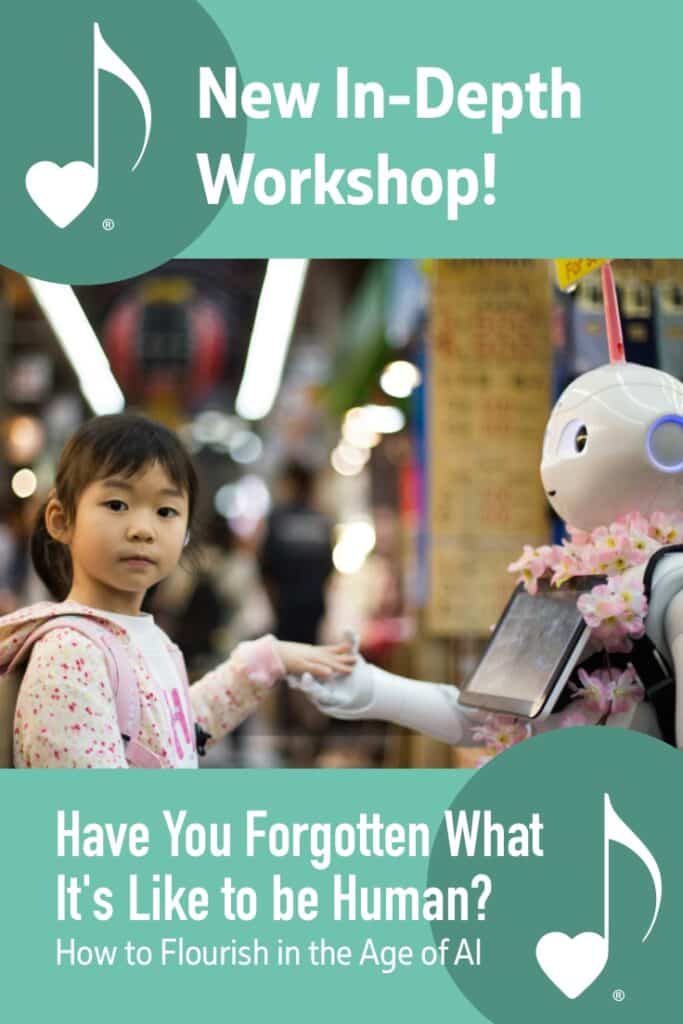 Have You Forgotten What It's Like to be Human? Flourishing in the Age of AI - Workshop given by Wendy Stevens | ComposeCreate.com