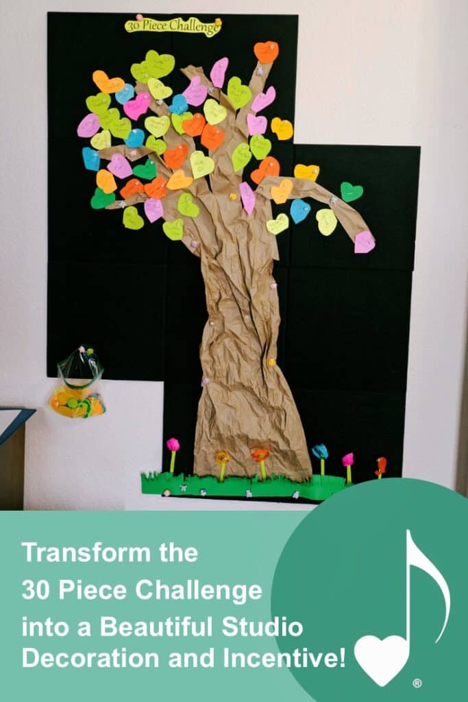 Turn your studio's 30 Piece Challenge into studio decoration and incentive using Lisa Nelson's idea | Read about it on the ComposeCreate.com blog