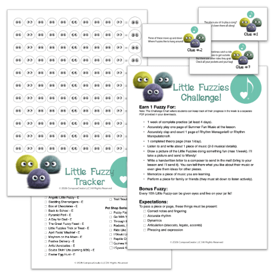 Little Fuzzies Challenge Incentive Program | ComposeCreate.com