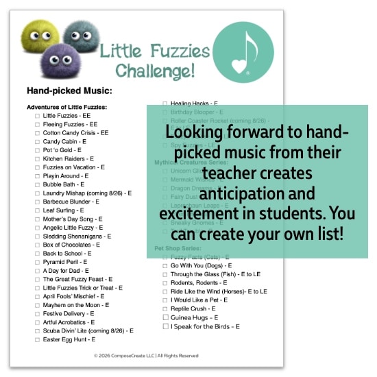 Little Fuzzies Challenge Incentive Program | ComposeCreate.com