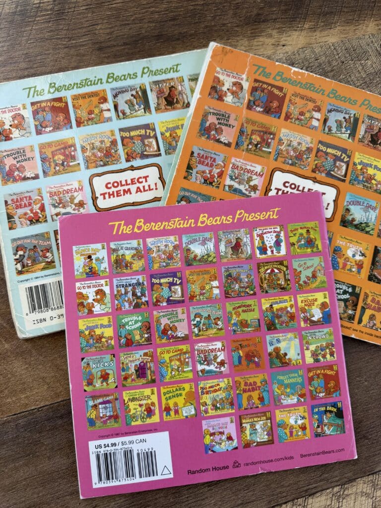 The back covers of The Berenstain Bears books provided inspiration for music notebook covers! Available at ComposeCreate.com