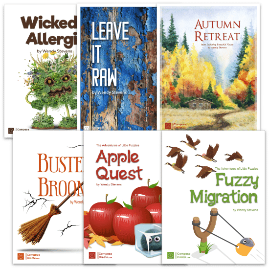 Autumn Music Bundle 2026 includes: Wickedly Allergic Leave it Raw Autumn Retreat Busted Broom Apple Quest Fuzzy Migration by Wendy Stevens