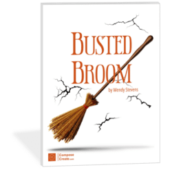 Busted Broom by Wendy Stevens - Early Elementary halloween piano solo about a witch's broom that is broken | ComposeCreate.com