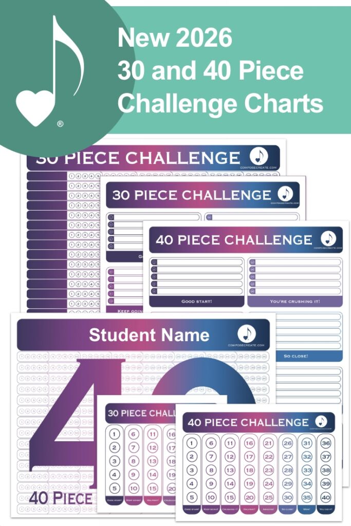 New 2026 30 and 40 Piece Challenge Charts!