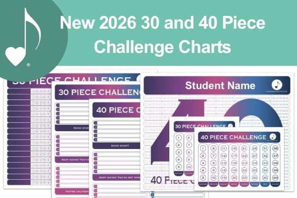 New 2026 30 and 40 Piece Challenge Charts!