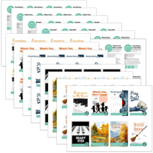 Music Achievement Cards - Autumn and Halloween music from ComposeCreate.com