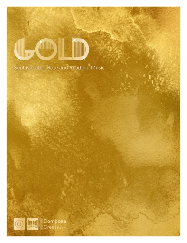 piano Music Kids Love® - Gold Color Rote and Reading® piano music by Wendy Stevens | ComposeCreate.com