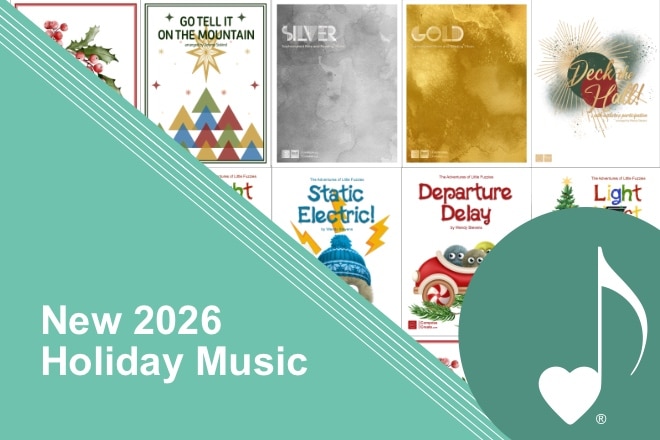 New 2026 Holiday Music: new holiday piano music kids love® by Jeremy Siskind and Wendy Stevens from ComposeCreate.com.